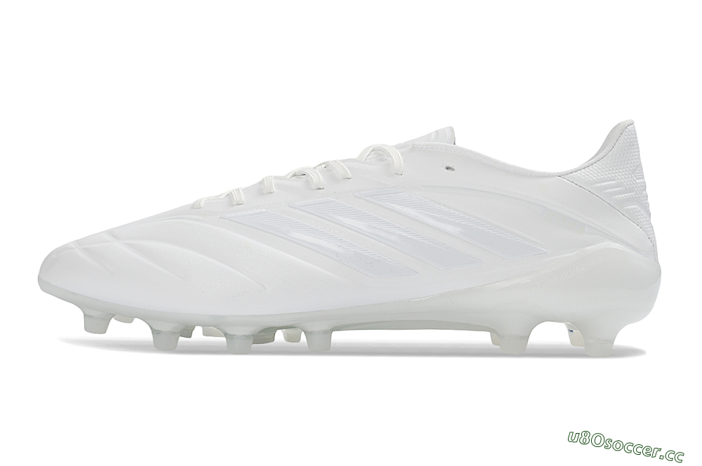 Men's Adidas Copa Pure 4 Elite FG Firm Ground Low-Tops Football Boots - White/Crystal White/Frosted White 0
