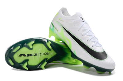 Unisex Nike Air Zoom Mercurial Vapor 16 Elite FG Firm Ground Low-Tops Football Boots - White/Electric Green/Black