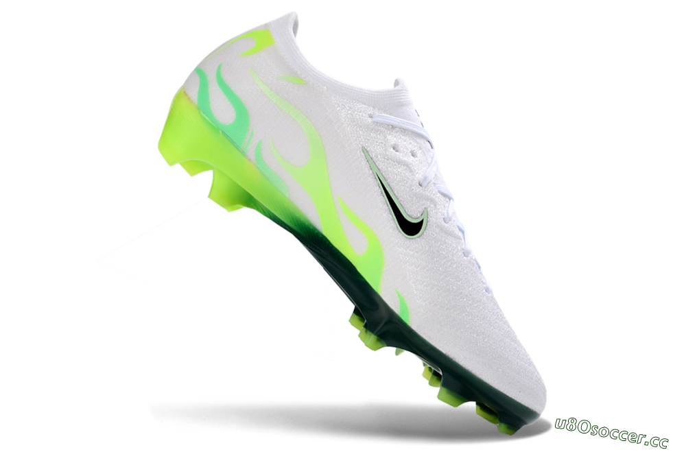 Unisex Nike Air Zoom Mercurial Vapor 16 Elite FG Firm Ground Low-Tops Football Boots - White/Electric Green/Black 4