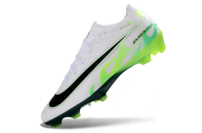 Unisex Nike Air Zoom Mercurial Vapor 16 Elite FG Firm Ground Low-Tops Football Boots - White/Electric Green/Black
