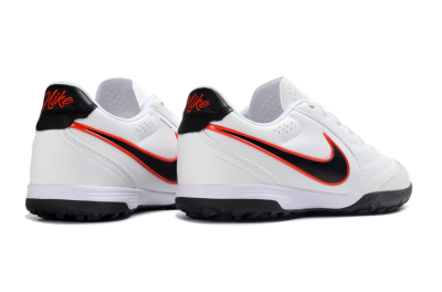 Men's Nike Tiempo Legend 11 Elite TF Artificial Turf Low-Tops Football Shoes - White/Electric Orange/Black