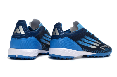 Unisex Adidas F50 Pro TF Artificial Turf Low-Tops Football Shoes - Blue/Electric Blue/Deep Navy