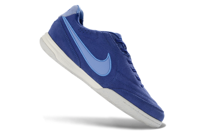 Unisex Nike Tiempo Streetgato Prm IC Indoor & Futsal Low-Tops Football Shoes - Blue/Sky Blue/Navy Blue