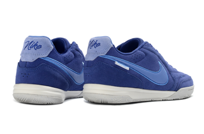 Unisex Nike Tiempo Streetgato Prm IC Indoor & Futsal Low-Tops Football Shoes - Blue/Sky Blue/Navy Blue