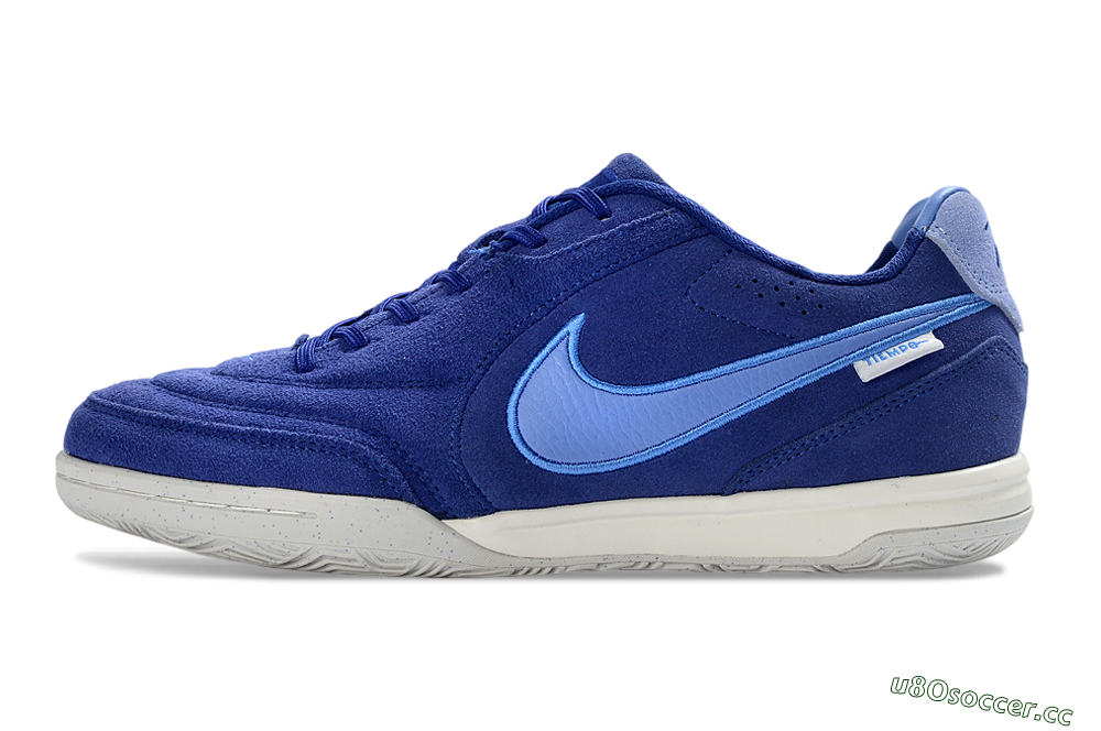 Unisex Nike Tiempo Streetgato Prm IC Indoor & Futsal Low-Tops Football Shoes - Blue/Sky Blue/Navy Blue 0