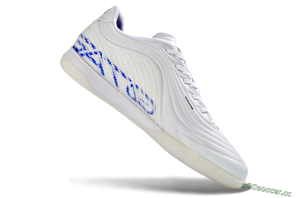 Unisex Nike Tiempo Legend 11 Pro IC Indoor & Futsal Low-Tops Football Shoes - White/Electric Pink/Deep Blue 4