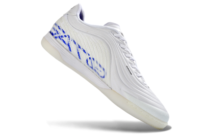 Unisex Nike Tiempo Legend 11 Pro IC Indoor & Futsal Low-Tops Football Shoes - White/Electric Pink/Deep Blue