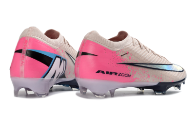 Unisex Nike Air Zoom Mercurial Vapor 16 Elite FG Firm Ground Low-Tops Football Boots - Beige/Vibrant Pink/Deep Navy