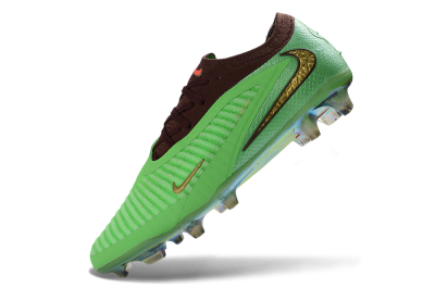 Unisex Nike Phantom 6 Elite Low FG Firm Ground Low-Tops Football Boots - Green/Lime Burst/Deep Forest