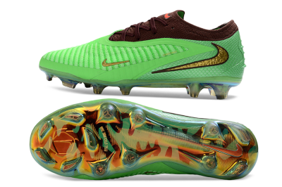 Unisex Nike Phantom 6 Elite Low FG Firm Ground Low-Tops Football Boots - Green/Lime Burst/Deep Forest