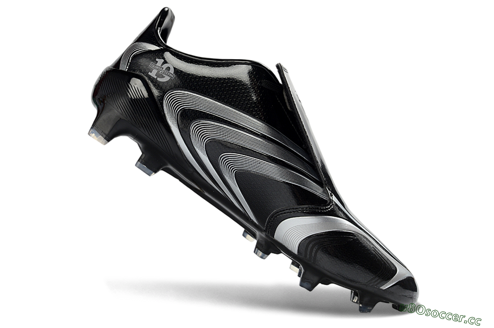 Men's Adidas F50 Elite Tunit FG Firm Ground Low-Tops Football Boots - Black/Silver/Charcoal 4