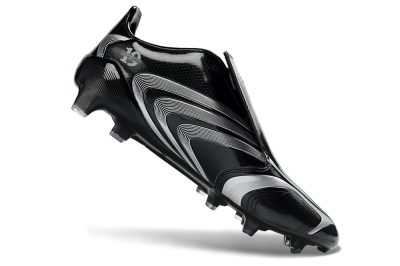 Men's Adidas F50 Elite Tunit FG Firm Ground Low-Tops Football Boots - Black/Silver/Charcoal