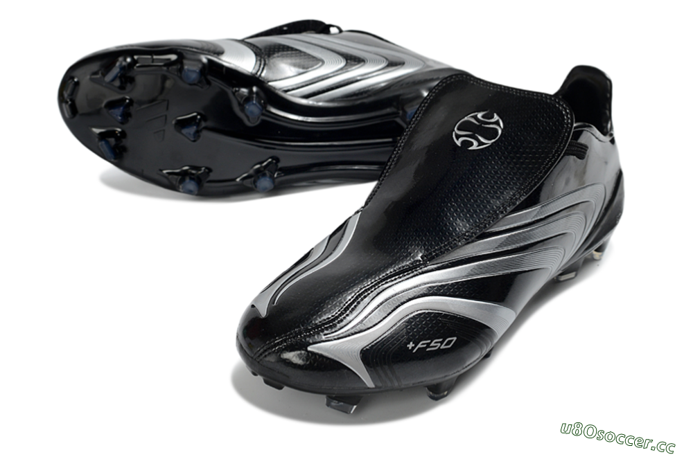 Men's Adidas F50 Elite Tunit FG Firm Ground Low-Tops Football Boots - Black/Silver/Charcoal 3