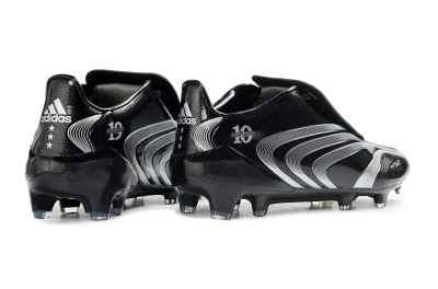 Men's Adidas F50 Elite Tunit FG Firm Ground Low-Tops Football Boots - Black/Silver/Charcoal
