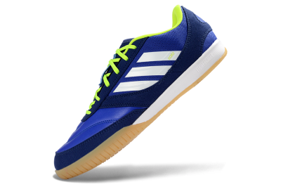 Men's Adidas Top Sala Competition 2 IC Indoor & Futsal Low-Tops Football Shoes - Blue/Vibrant Blue/Neon Yellow