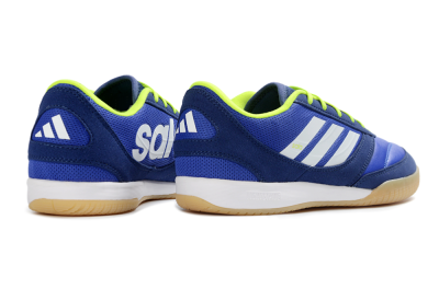 Men's Adidas Top Sala Competition 2 IC Indoor & Futsal Low-Tops Football Shoes - Blue/Vibrant Blue/Neon Yellow