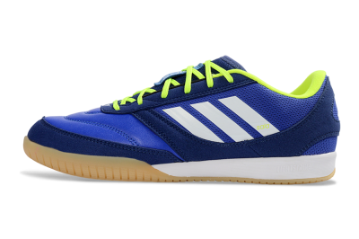 Men's Adidas Top Sala Competition 2 IC Indoor & Futsal Low-Tops Football Shoes - Blue/Vibrant Blue/Neon Yellow
