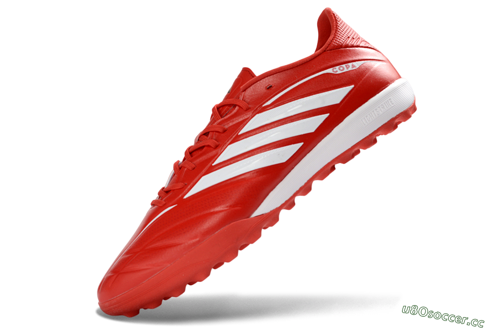 Men's Adidas Copa Gloro 3 TF Artificial Turf Low-Tops Football Shoes - Red/Bold Scarlet/White Burst 5