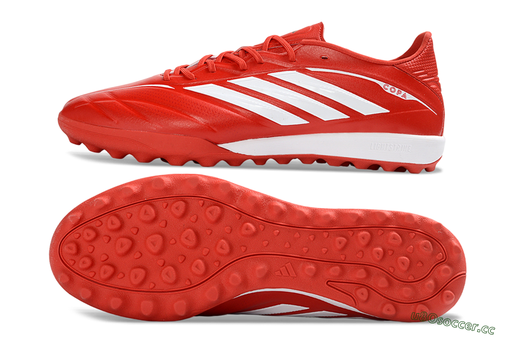 Men's Adidas Copa Gloro 3 TF Artificial Turf Low-Tops Football Shoes - Red/Bold Scarlet/White Burst 1