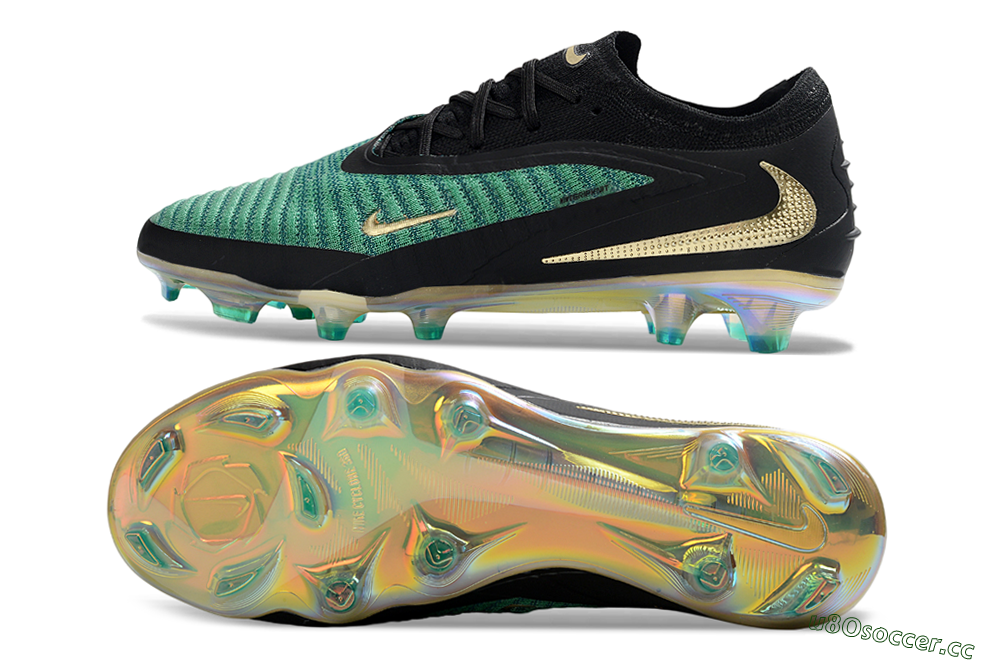 Unisex Nike Phantom 6 Elite Low FG Firm Ground Low-Tops Football Boots - Green/Electric Green/Black 1