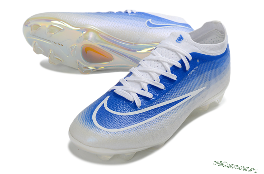 Unisex Nike Air Zoom Mercurial Vapor 17 Elite FG Firm Ground Low-Tops Football Boots - Blue/Sky Blue/White 3