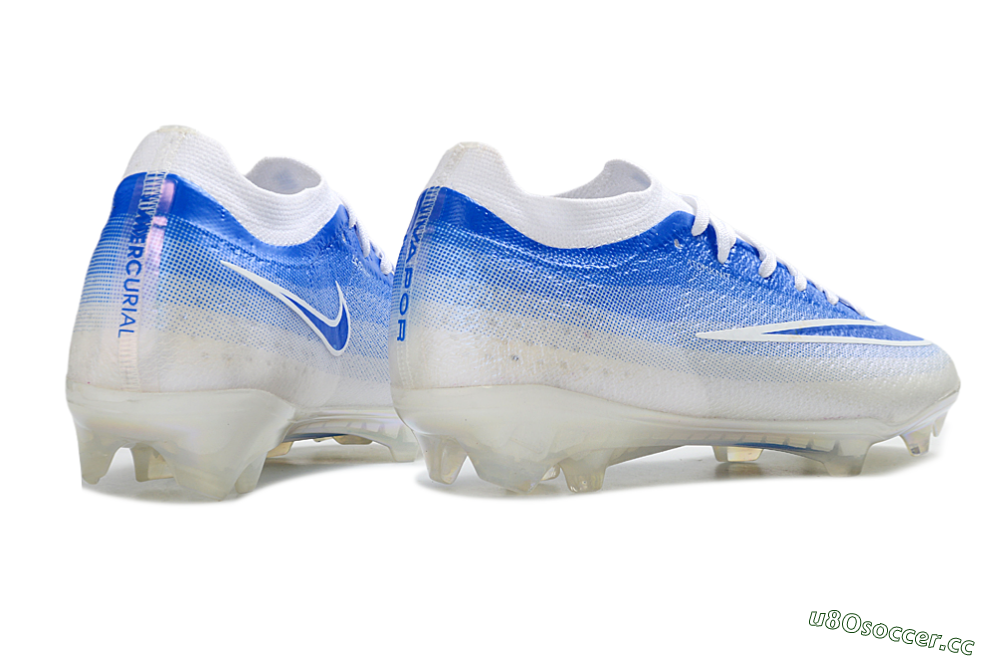 Unisex Nike Air Zoom Mercurial Vapor 17 Elite FG Firm Ground Low-Tops Football Boots - Blue/Sky Blue/White 6