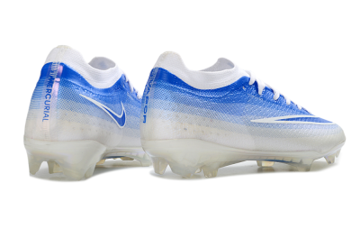 Unisex Nike Air Zoom Mercurial Vapor 17 Elite FG Firm Ground Low-Tops Football Boots - Blue/Sky Blue/White