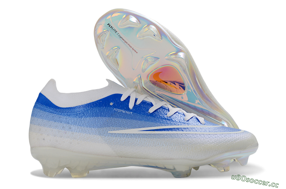 Unisex Nike Air Zoom Mercurial Vapor 17 Elite FG Firm Ground Low-Tops Football Boots - Blue/Sky Blue/White 2