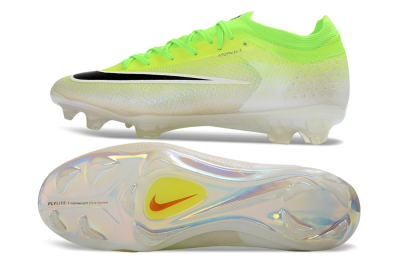 Unisex Nike Air Zoom Mercurial Vapor 17 Elite FG Firm Ground Low-Tops Football Boots - Yellow/Neon Green/Frosted White