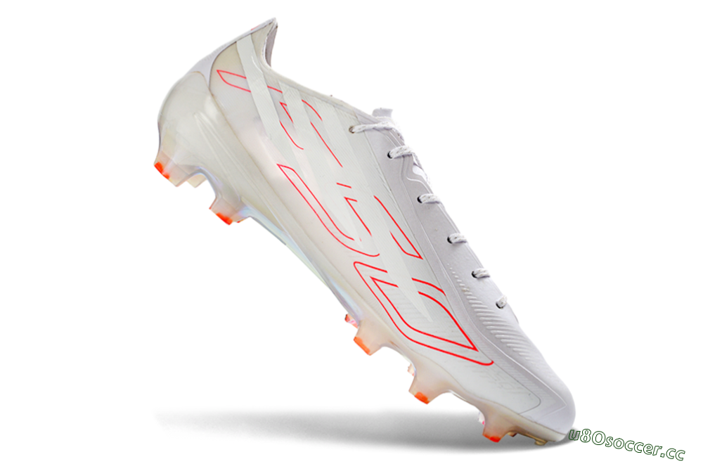 Unisex Adidas F50 Hyperfast 2026 World Cup FG Firm Ground Low-Tops Football Boots - White/Neon Pink/Crystal Clear 4