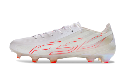 Unisex Adidas F50 Hyperfast 2026 World Cup FG Firm Ground Low-Tops Football Boots - White/Neon Pink/Crystal Clear