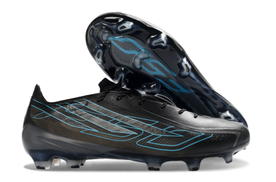 Unisex Adidas F50 Hyperfast 2026 World Cup FG Firm Ground Low-Tops Football Boots - Black/Electric Blue/Shadow Blue