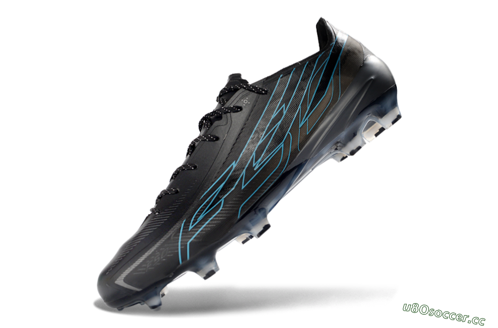Unisex Adidas F50 Hyperfast 2026 World Cup FG Firm Ground Low-Tops Football Boots - Black/Electric Blue/Shadow Blue 5