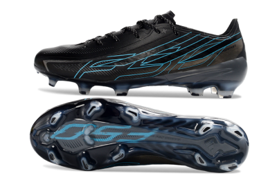 Unisex Adidas F50 Hyperfast 2026 World Cup FG Firm Ground Low-Tops Football Boots - Black/Electric Blue/Shadow Blue