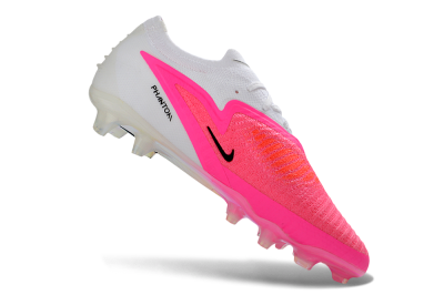 Unisex Nike Phantom 6 Elite Low FG Firm Ground Low-Tops Football Boots - Pink/Electric Pink/White