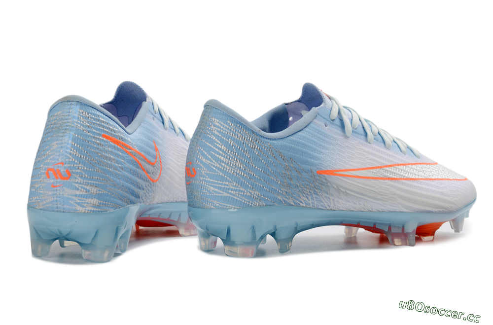 Unisex Nike Air Zoom Mercurial Superfly 11 Elite FG Firm Ground Low-Tops Football Boots - Sky/Coral Blue/Neon Orange 6