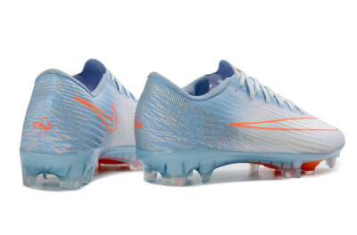 Unisex Nike Air Zoom Mercurial Superfly 11 Elite FG Firm Ground Low-Tops Football Boots - Sky/Coral Blue/Neon Orange
