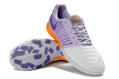 Unisex Nike Lunar Gato 2 IC Indoor & Futsal Low-Tops Football Shoes - Purple/Lavender Burst/Orange Accent