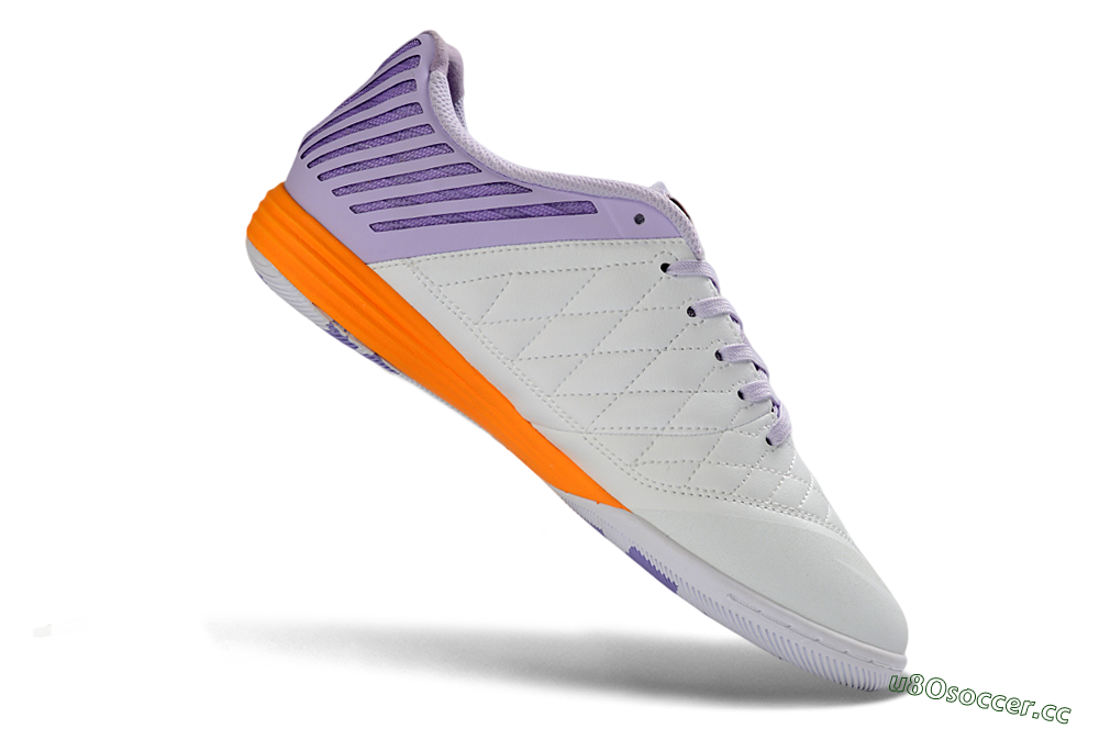 Unisex Nike Lunar Gato 2 IC Indoor & Futsal Low-Tops Football Shoes - Purple/Lavender Burst/Orange Accent 4