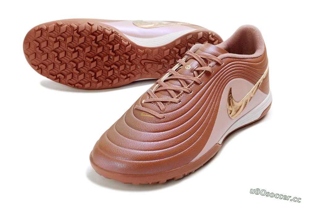 Unisex Nike Tiempo Legend 11 Elite TF Artificial Turf Low-Tops Football Shoes - Brown/Rose Gold/Copper Brown 3