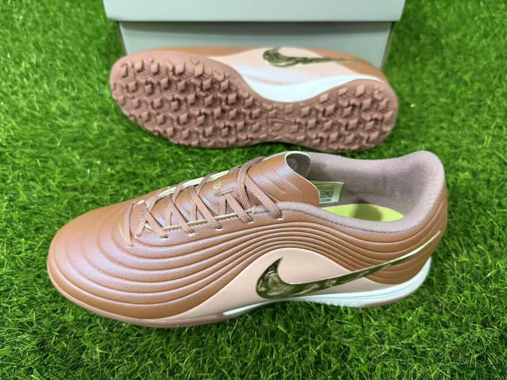 Unisex Nike Tiempo Legend 11 Elite TF Artificial Turf Low-Tops Football Shoes - Brown/Rose Gold/Copper Brown