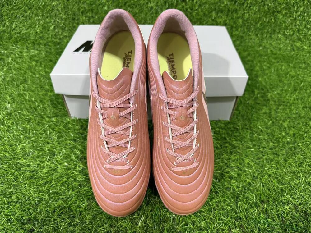 Unisex Nike Tiempo Legend 11 Elite TF Artificial Turf Low-Tops Football Shoes - Brown/Rose Gold/Copper Brown