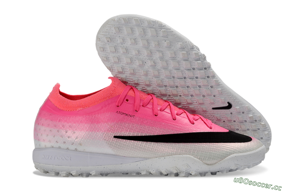Unisex Nike Air Zoom Mercurial Vapor 17 Elite TF Artificial Turf Low-Tops Football Shoes - Pink/Electro Pink/Sleek Black 2