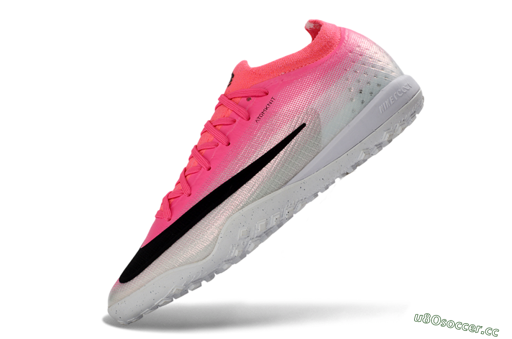 Unisex Nike Air Zoom Mercurial Vapor 17 Elite TF Artificial Turf Low-Tops Football Shoes - Pink/Electro Pink/Sleek Black 5