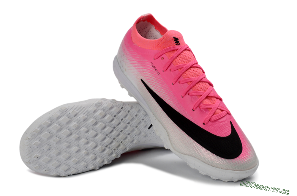 Unisex Nike Air Zoom Mercurial Vapor 17 Elite TF Artificial Turf Low-Tops Football Shoes - Pink/Electro Pink/Sleek Black 3