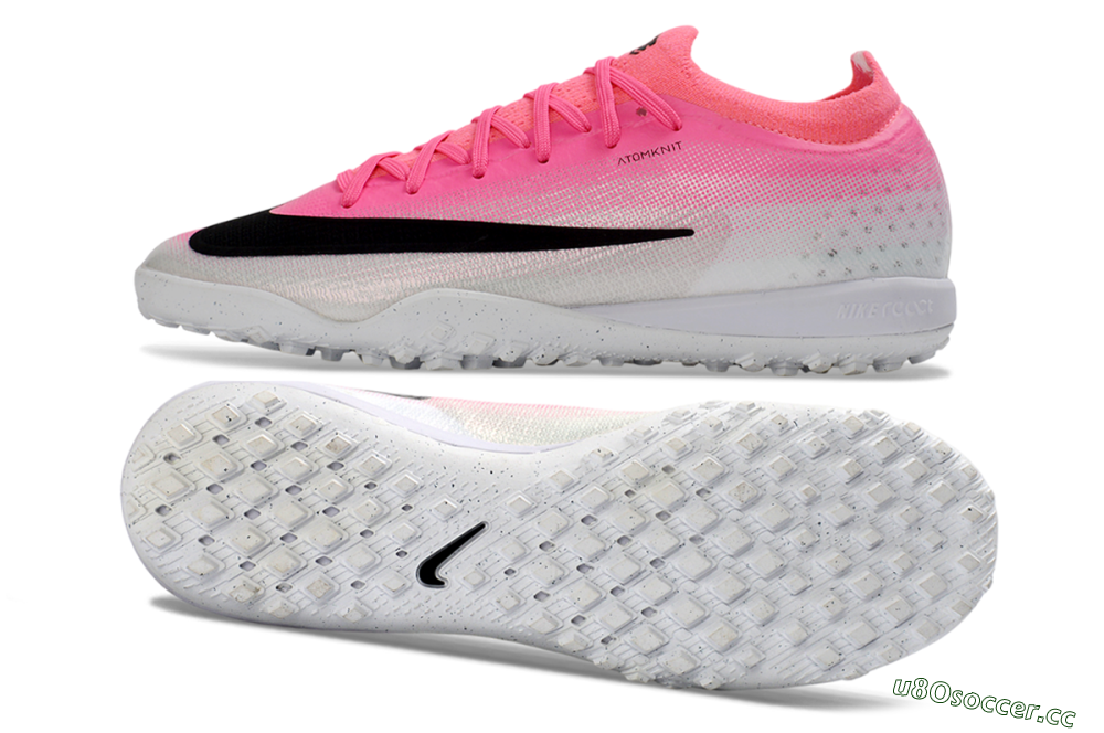 Unisex Nike Air Zoom Mercurial Vapor 17 Elite TF Artificial Turf Low-Tops Football Shoes - Pink/Electro Pink/Sleek Black 1