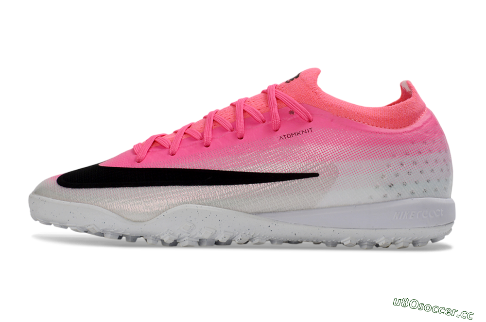 Unisex Nike Air Zoom Mercurial Vapor 17 Elite TF Artificial Turf Low-Tops Football Shoes - Pink/Electro Pink/Sleek Black 0