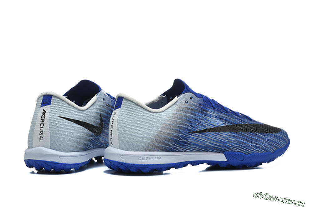Unisex Nike Air Zoom Mercurial Superfly 11 Elite TF Artificial Turf Low-Tops Football Shoes - Blue/Navy Surge/Steel Gray 9