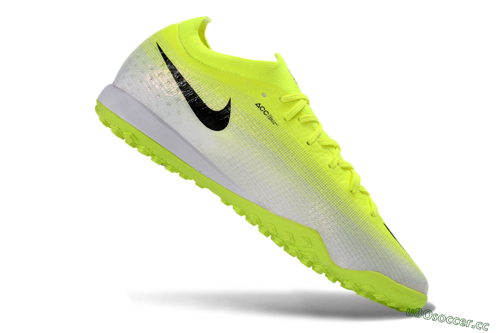 Unisex Nike Air Zoom Mercurial Vapor 17 Elite TF Artificial Turf Low-Tops Football Shoes - Yellow/Lime Green/Black 4