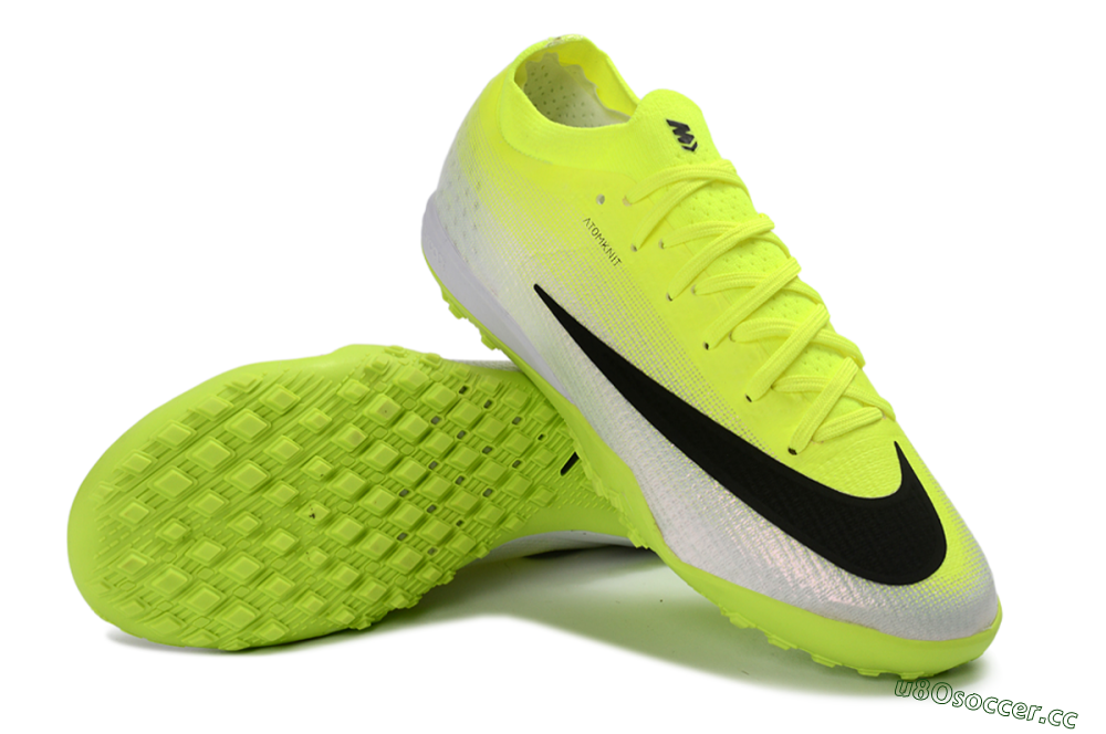 Unisex Nike Air Zoom Mercurial Vapor 17 Elite TF Artificial Turf Low-Tops Football Shoes - Yellow/Lime Green/Black 3